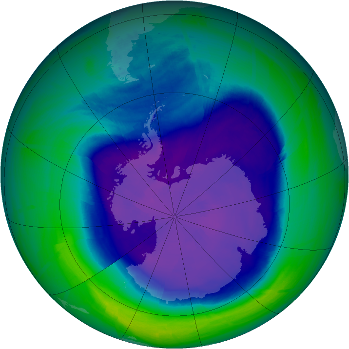 Ozone Map 2008-09-22
